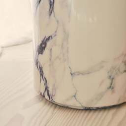 Atella - Arabescato Round Premium Solid Marble Side Table - thumbnail 6