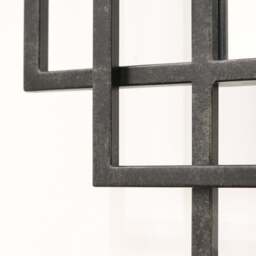Amalfi - Large Black Rectangular Metal Mirror 140cm x 70cm - thumbnail 2