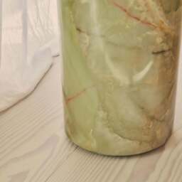 Atella - Green Onyx Round Premium Solid Marble Side Table - thumbnail 5