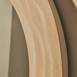Lucelle - Extra Large Full Length White Washed Wood Arched Mirror 180cm x 120cm - thumbnail 4