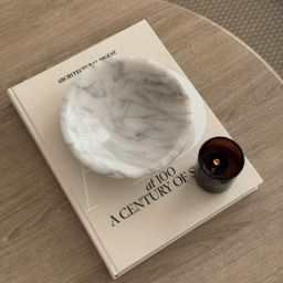 Marbelle - White Marble Decorative Bowl - thumbnail 4