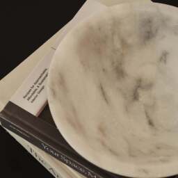 Marbelle - White Marble Decorative Bowl - thumbnail 2