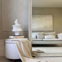 Pelazzo - Full Length Extra Large Concrete Ornate Mirror 185cm x 104cm - thumbnail 2