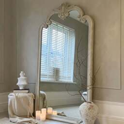 Pelazzo - Full Length Extra Large Concrete Ornate Mirror 185cm x 104cm - thumbnail 5
