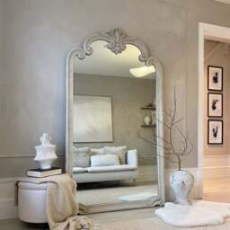 Pelazzo - Full Length Extra Large Concrete Ornate Mirror 185cm x 104cm - thumbnail 3