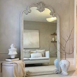 Pelazzo - Full Length Extra Large Concrete Ornate Mirror 185cm x 104cm - thumbnail 1