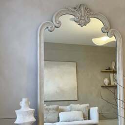 Pelazzo - Full Length Extra Large Concrete Ornate Mirror 185cm x 104cm - thumbnail 4