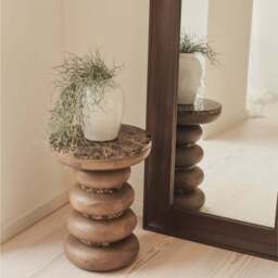 Porta - Full Length Arched Dark Wood Large Mirror 180cm x 70cm - thumbnail 6