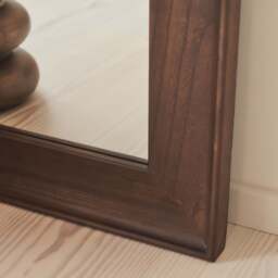 Porta - Full Length Arched Dark Wood Large Mirror 180cm x 70cm - thumbnail 5