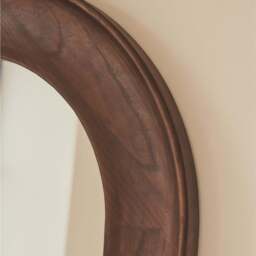 Porta - Full Length Arched Dark Wood Large Mirror 180cm x 70cm - thumbnail 3