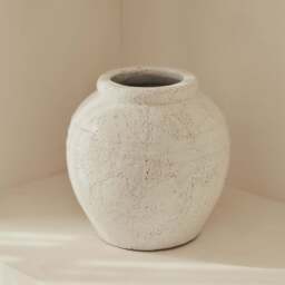 Cyra - Ivory Gloss Ceramic Vase - thumbnail 4
