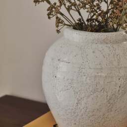 Cyra - Ivory Gloss Ceramic Vase - thumbnail 6