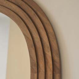 Luciana - Full Length Irregular Warm Wood Extra Large Mirror 200cm x 120cm - thumbnail 4