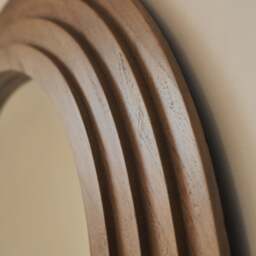 Luciana - Full Length Irregular Warm Wood Extra Large Mirror 200cm x 120cm - thumbnail 5