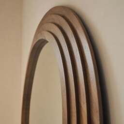 Luciana - Full Length Irregular Warm Wood Extra Large Mirror 200cm x 120cm - thumbnail 2