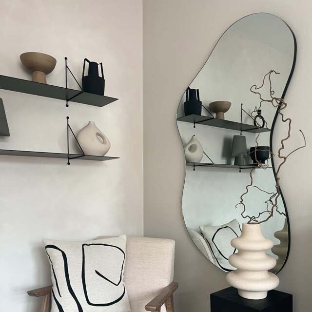 Edge - Large Frameless Irregular Pond Mirror 120cm x 70cm - image 1
