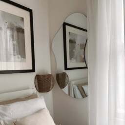 Edge - Large Frameless Irregular Pond Mirror 120cm x 70cm - thumbnail 3