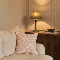 Pakko - Rose Printed Fabric Cushion - thumbnail 1