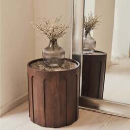 Porta - Full Length Arched Brushed Chrome Large Mirror 180cm x 90cm - thumbnail 4