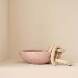 Portera - Blushed Pink Gloss Ceramic Decorative Bowl - thumbnail 6