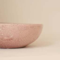Portera - Blushed Pink Gloss Ceramic Decorative Bowl - thumbnail 4