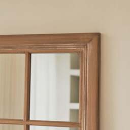 Sasha - Oak Shabby Chic Full Length Window Mirror 180cm x 100cm - thumbnail 4