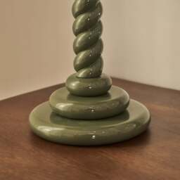 Cordelia - Olive Green Pleated Shade Table Lamp - thumbnail 4