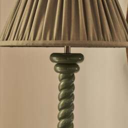 Cordelia - Olive Green Pleated Shade Table Lamp - thumbnail 5