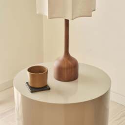 Rivington - High Gloss Ivory Round Side Table - thumbnail 5