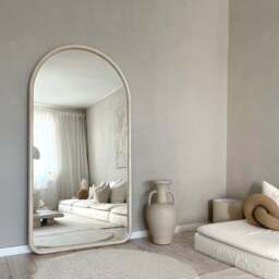 Amora - Extra Large Full Length Arched Concrete Mirror 190cm x 100cm - thumbnail 4