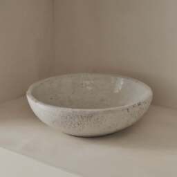 Portera - Ivory Gloss Ceramic Decorative Bowl - thumbnail 3