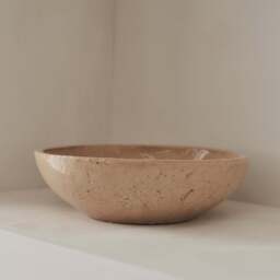 Portera - Beige Gloss Ceramic Decorative Bowl - thumbnail 6