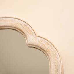 Elena - Full Length White Washed Wood Arched Mirror 170cm x 75cm - thumbnail 6