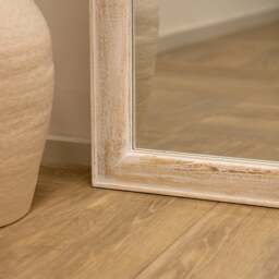 Elena - Full Length White Washed Wood Arched Mirror 170cm x 75cm - thumbnail 4
