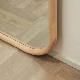 Aaliyah - Extra Large Full Length Light Wood Irregular Mirror 180cm x 110cm - thumbnail 6