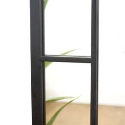 Bexley - Black Full Length Metal Mirror 180cm x 70cm - thumbnail 6