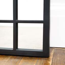 Bexley - Black Full Length Metal Mirror 180cm x 70cm - thumbnail 4