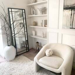 Bexley - Black Full Length Metal Mirror 180cm x 70cm - thumbnail 2