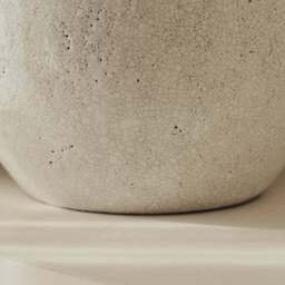Cyra - Large Ivory Gloss Ceramic Vase - thumbnail 5