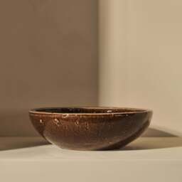 Portera - Chocolate Gloss Ceramic Decorative Bowl