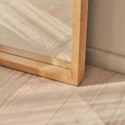 Lilia - Full Length Warm Wood Arched Wooden Mirror 170cm x 80cm - thumbnail 4