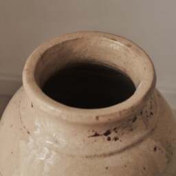 Cadira - Large Beige Gloss Ceramic Vase - thumbnail 4