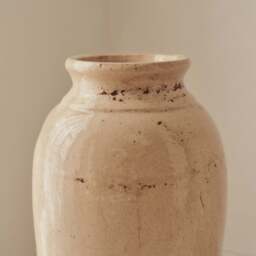 Cadira - Large Beige Gloss Ceramic Vase - thumbnail 2
