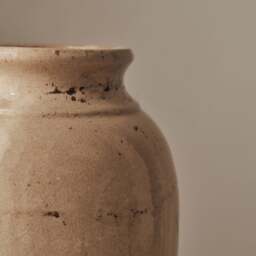 Cadira - Large Beige Gloss Ceramic Vase - thumbnail 5