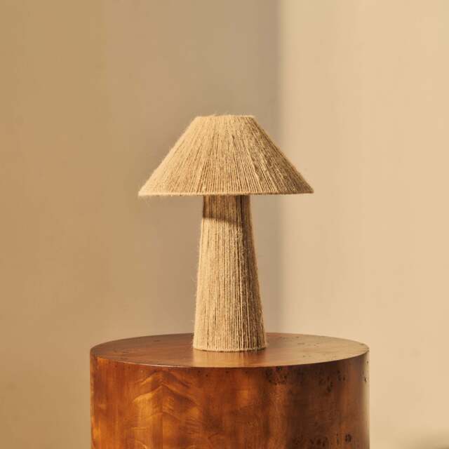 Erba - Jute String Coolie Shade Table Lamp - image 1