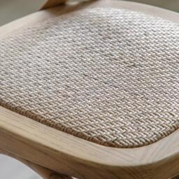 Cafe Stool Oak/Rattan (Set of 2) - thumbnail 3