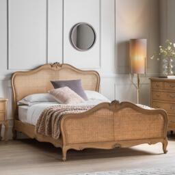 Chic 5' Cane Bed Weathered - thumbnail 1