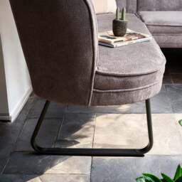 Frampton Corner Bench - Anthracite (Right Hand Facing) - thumbnail 3