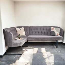Frampton Corner Bench - Anthracite (Right Hand Facing) - thumbnail 1