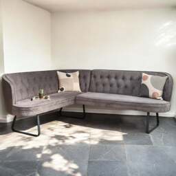 Frampton Corner Bench - Anthracite (Right Hand Facing) - thumbnail 2